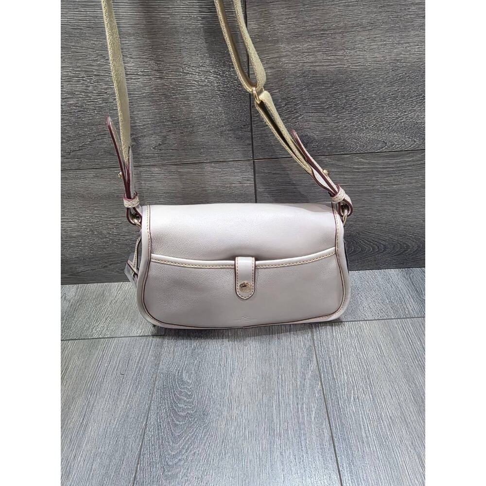 Dooney & Bourke Florentine Leather Bucket Bag Purse Ecru bag B000554 - Picture 9 of 12